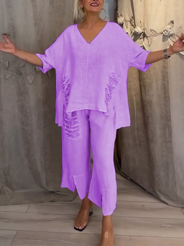 AlvaStockholm™ | Tvådelad sommaroutfit med naturlig elegans och svävande komfort