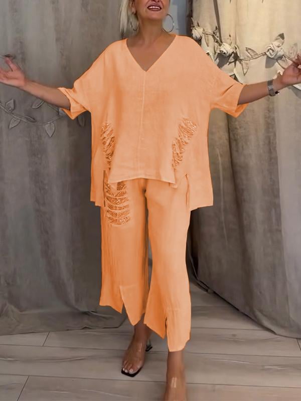 AlvaStockholm™ | Tvådelad sommaroutfit med naturlig elegans och svävande komfort