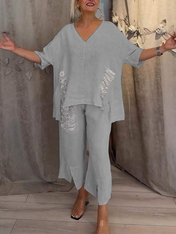 AlvaStockholm™ | Tvådelad sommaroutfit med naturlig elegans och svävande komfort