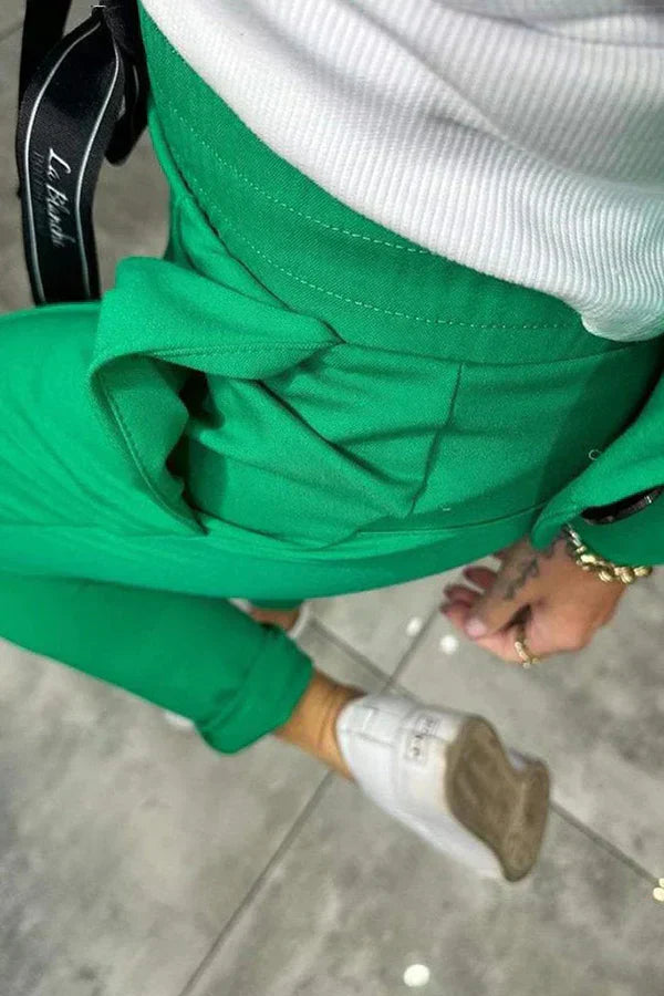 AlvaStockholm™ | Måttsytt Set med Mjuk Blazer och Lätta Joggingbyxor