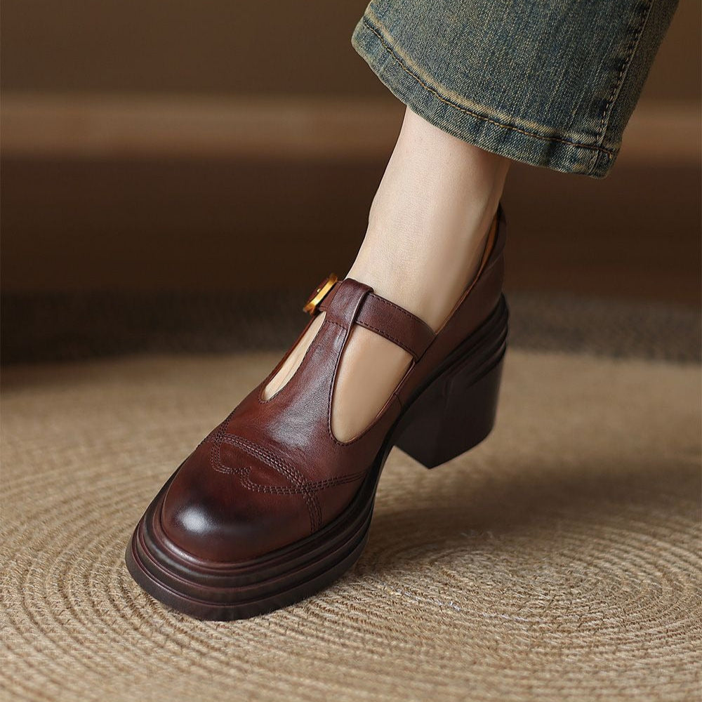 Elvana Chunky Pumps