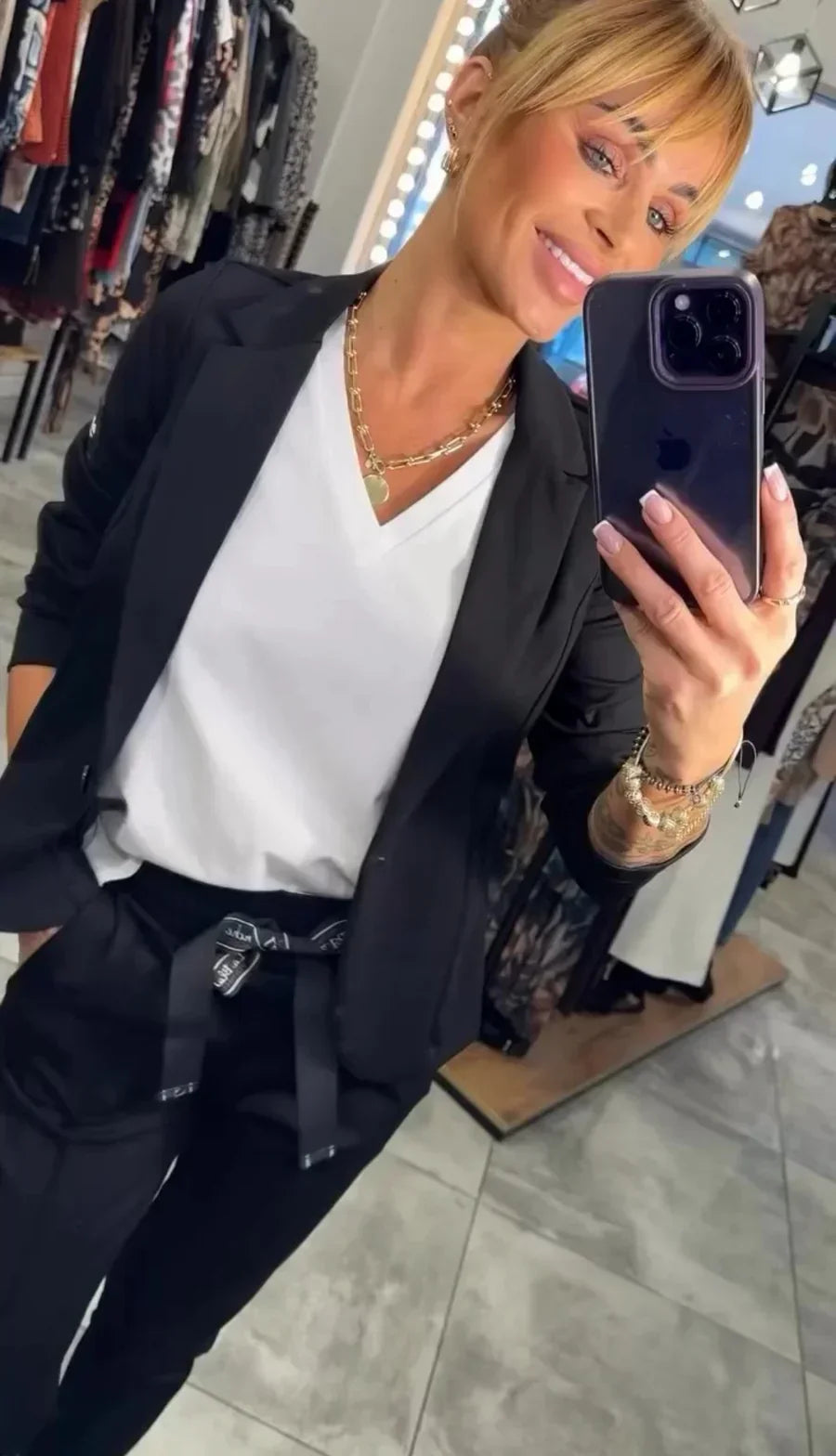 AlvaStockholm™ | Måttsytt Set med Mjuk Blazer och Lätta Joggingbyxor