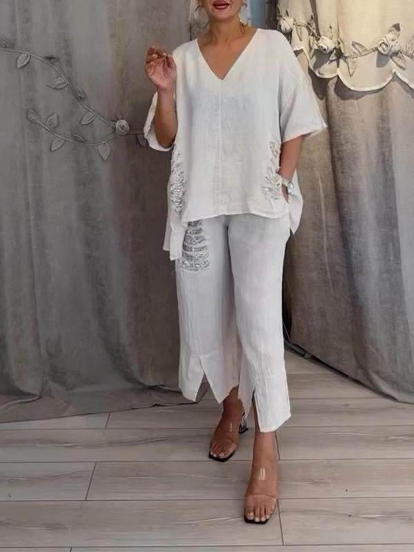 AlvaStockholm™ | Tvådelad sommaroutfit med naturlig elegans och svävande komfort