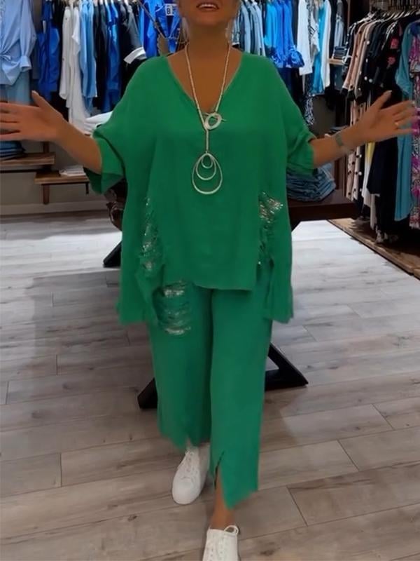 AlvaStockholm™ | Tvådelad sommaroutfit med naturlig elegans och svävande komfort