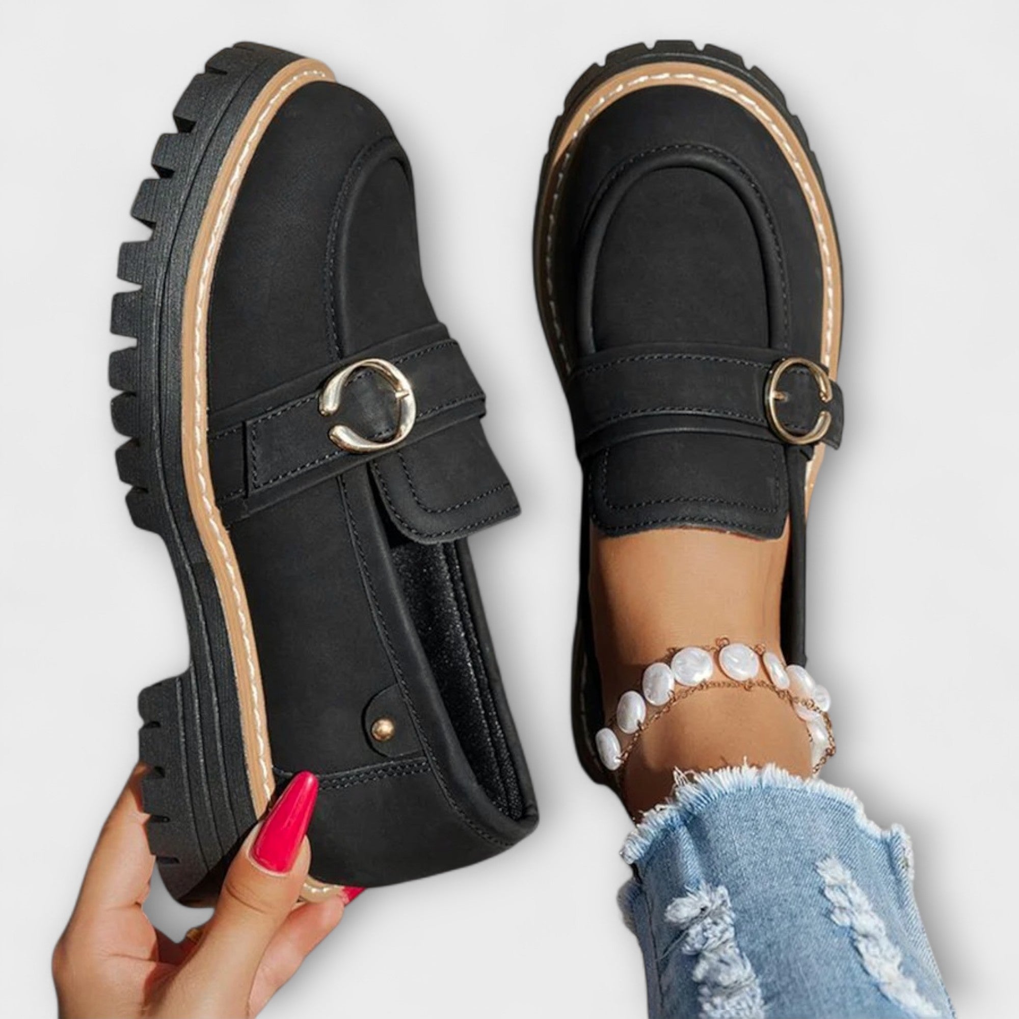 Astrid™ | Casual Loafers med Rund Tå