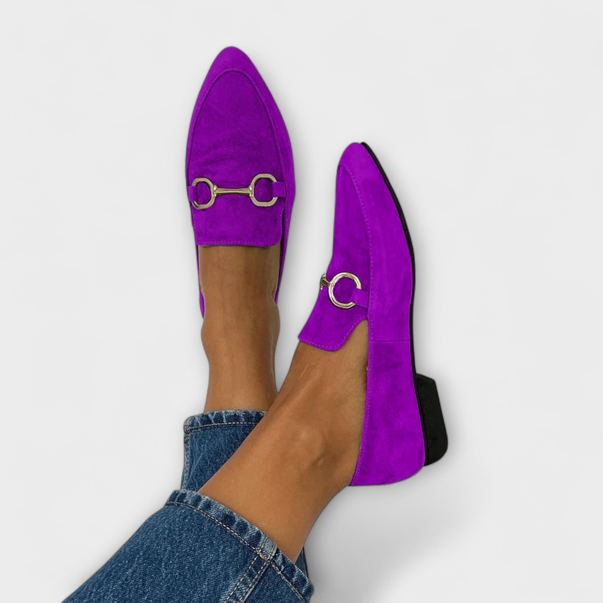 Elvira™ | Spetsiga Slip-in Ballerinor