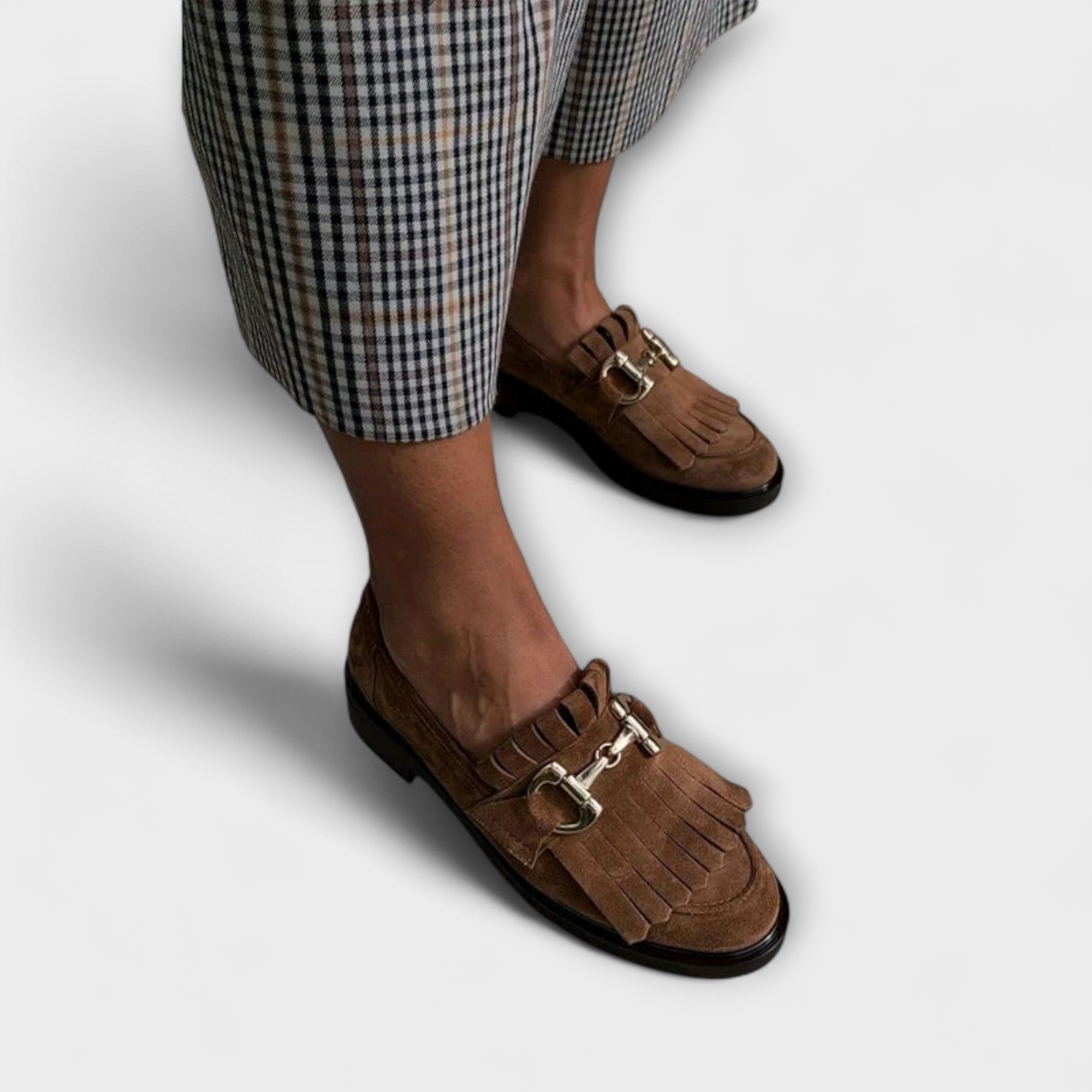 Alva™ | Brun Loafer med Rund Tå